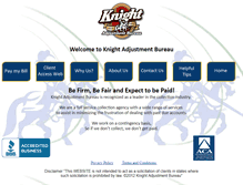 Tablet Screenshot of knightadj.com